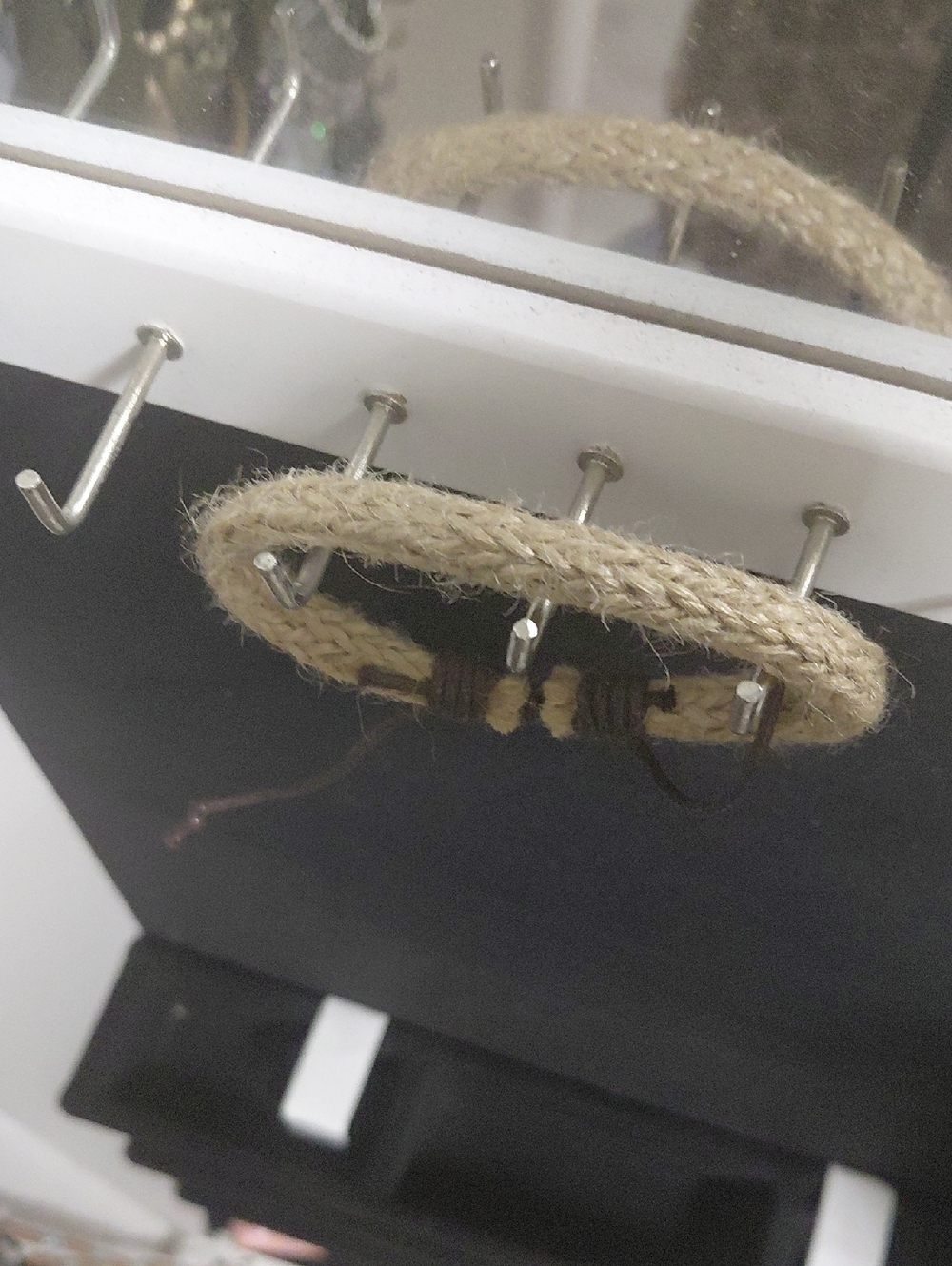 Braided Jute Wrap Bracelet in Natural Beige